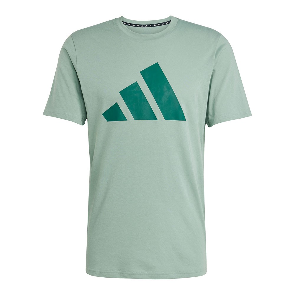 ADIDAS Maglietta Palestra Big Logo Train Verde Uomo