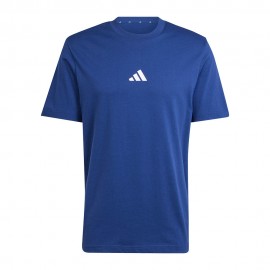 ADIDAS Maglietta Palestra Essentials Small Logo Blu Uomo