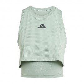 ADIDAS Top Palestra Train Verde Donna