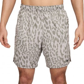 Nike Shorts Sportivi Train Leopard Grigio Uomo