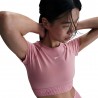 Nike Top Palestra Pro Manica Corta Rosa Donna