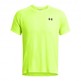 Under Armour Maglietta Palestra Tech Texture Giallo Uomo