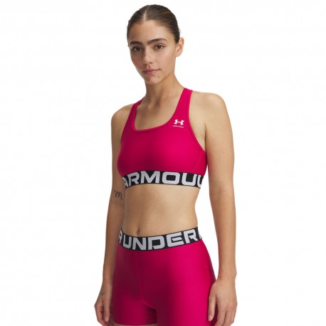 Under Armour Reggiseno Sportivo Medium Support Fuxia Donna