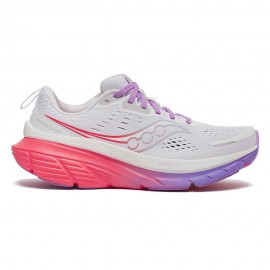 Saucony Guide 18 Bianco Crocus - Scarpe Running Donna
