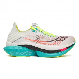 Saucony Endorphin Elite 2 Bianco Verde Rosa - Scarpe Running Uomo
