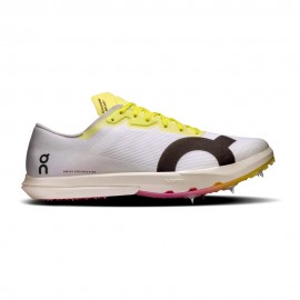 On Cloudspike Amplius 2 Bianco Giallo Rosa - Scarpe Running Uomo