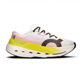 On Cloudboom Max Bianco Giallo Rosa - Scarpe Running Donna