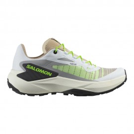 Salomon Genesis Bianco Oxford Tan Verde Gecko - Scarpe Trail Running Donna