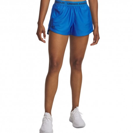 Under Armour Shorts Sportivi Tech Play Up Blue Atlantis Donna