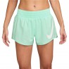 Nike Pantaloncini Running One Swoosh Mint Foam Bianco Donna