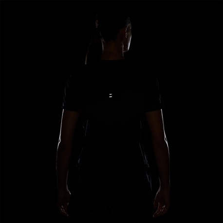 Nike Maglia Running Tempo Swoosh Nero Argento Donna