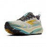 Brooks Ghost Trail Grigio Giallo Azzurro - Scarpe Trail Running Donna