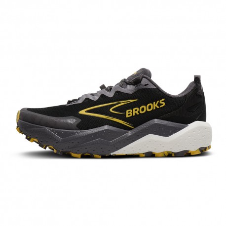 Brooks Ghost Trail Grigio Giallo Azzurro - Scarpe Trail Running Donna