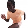 Nike Stride Maglia Running  Dri-Fit Arancio Chalk Reflective Argento Uomo