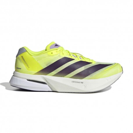 ADIDAS Adizero Boston 13 Solar Giallo Aurora Plum - Scarpe Running Uomo