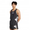 ADIDAS Canotta Running Adizero Road To Records Nero Uomo