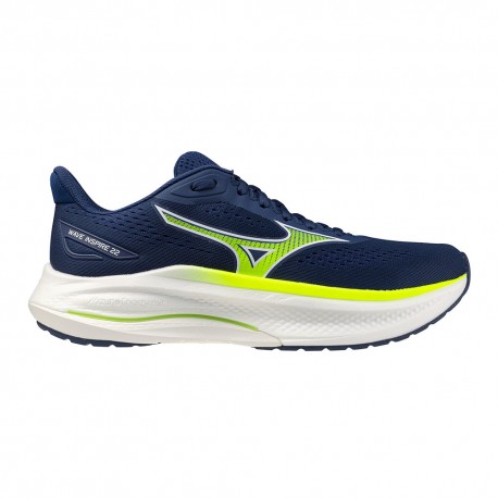 Mizuno Wave Inspire 22 Estate Blu Giallo - Scarpe Running Uomo