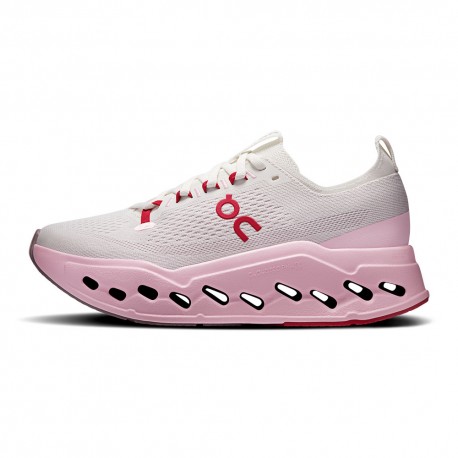 On Cloudsurfer Max Ivory Peony - Scarpe Running Donna