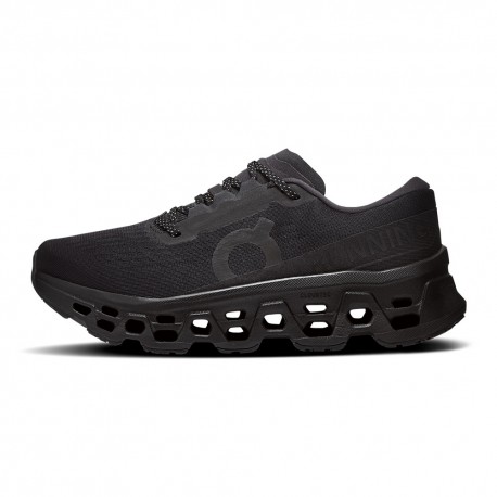 On Cloudmonster 3 Nero Nero - Scarpe Running Donna