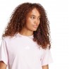 ADIDAS Maglietta Palestra Logo Tristripe Rosa Donna