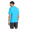 ADIDAS Maglietta Palestra Tristripe Azzurro Uomo