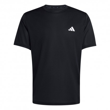 ADIDAS Maglietta Palestra Tristripe Nero Uomo