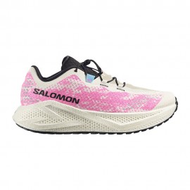 Salomon Aero Glide 4 Grvl Bianco Rosa - Scarpe Trail Running Uomo