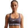 Nike Pro Reggiseno Sportivo Medium Support Grigio Donna