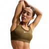 Nike Swoosh Reggiseno Sportivo Medium Support Verde Donna