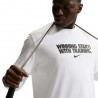 Nike Maglietta Palestra Graphick Bianco Uomo