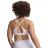 Under Armour Reggiseno Sportivo Crossback Low Bianco Donna