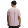 Under Armour Maglietta Palestra Logo Piccolo Rosa Uomo