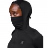 On Felpa Running Climate Zip Nero Donna