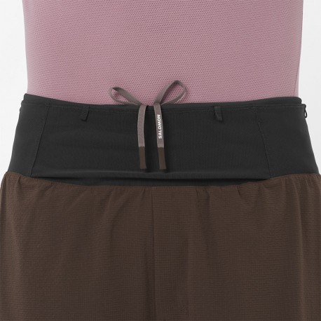 Salomon Short Trail Running 2In1 5" Sense Aero Coffee Bean Uomo