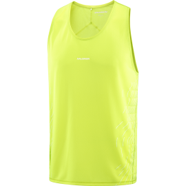 Salomon Gilet Trail Running Sense Aero Gfx Lime Butter Uomo