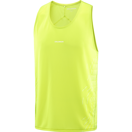 Salomon Gilet Trail Running Sense Aero Gfx Lime Butter Uomo