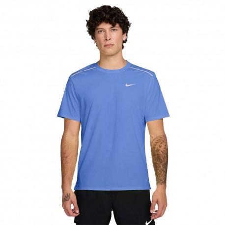 Nike Miler T-Shirt Running Blu Pulse Reflective Silv Uomo