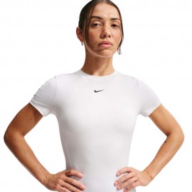 Nike One Fitted Maglietta Palestra Bianco Donna